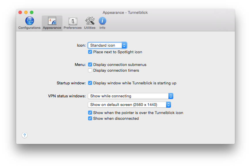 generate ssh key mac for tunnelblick